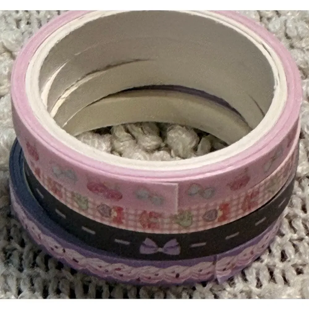 Sanrio Kuromi & My Melody Kawaii Washi Tape Set - 10 Roll Variety Pack